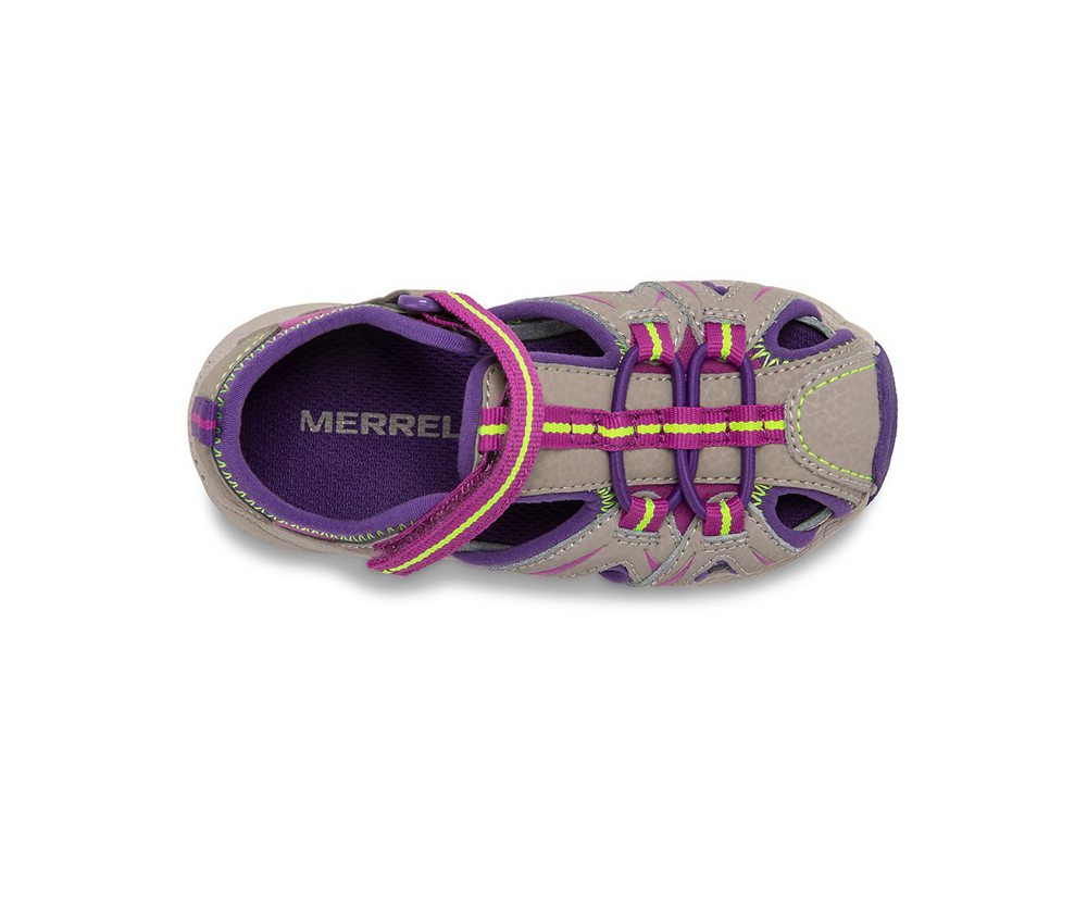 Merrell Sandals Brown/Purple - Hydro Moc Jr. - Kids 42ZYBGHOD